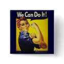 Rosie The Riveter button by ebhaynes Rosie The Riveter button