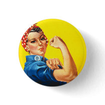 Rosie the Riveter Button