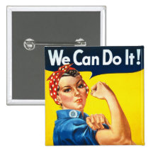 Rosie the Riveter Button