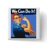 Rosie the Riveter Button Badge