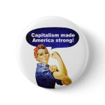 Rosie the Riveter-Capitalism button