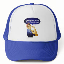 Rosie the Riveter-Capitalism cap hats by Patriot_Resistance Rosie the Riveter-Capitalism cap hats