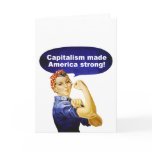 Rosie the Riveter-Capitalism greeting card