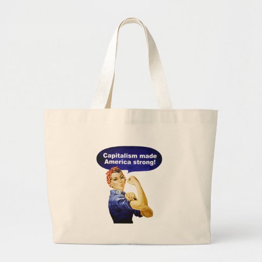 Rosie the Riveter-Capitalism tote Tote Bags