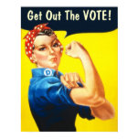Rosie the Riveter GOTV poster posters