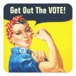 Rosie the Riveter GOTV sticker