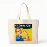 Rosie the Riveter GOTV tote bag bags