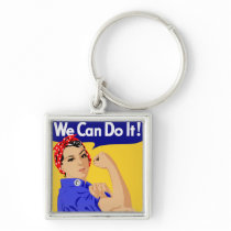 Rosie the Riveter graphic design Key Chain