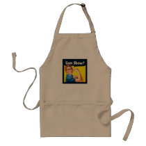 Rosie The Riveter: Gun Show! aprons