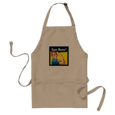 Rosie The Riveter: Gun Show! Aprons by JaZilla
