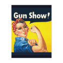 Rosie The Riveter: Gun Show! postcards