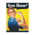 Rosie The Riveter: Gun Show! Postcards
