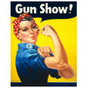 Rosie The Riveter Gun Show t-shirts