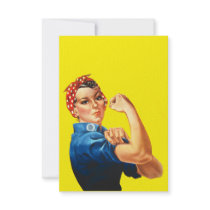 Rosie the Riveter Invitation