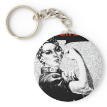 Rosie+The+Riveter Key Chains