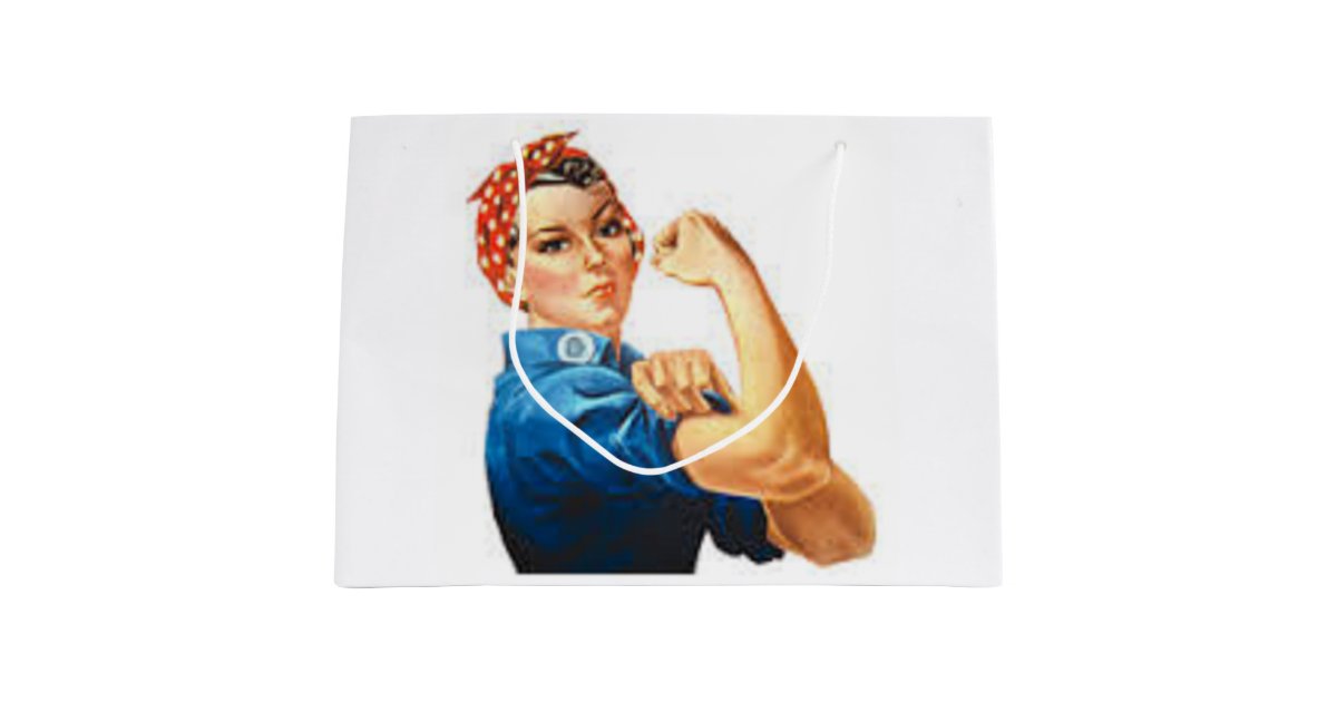 Rosie the Riveter Large Gift Bag Zazzle