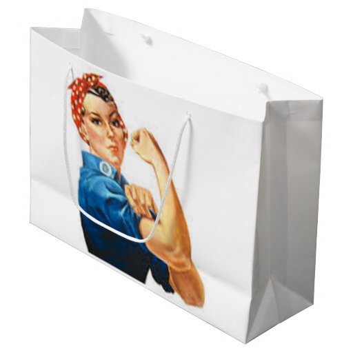 Rosie the Riveter Large Gift Bag Zazzle