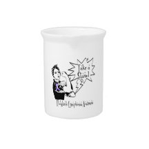 Rosie The Riveter Take a Stand Hodgkin's Lymphoma Drink Pitcher