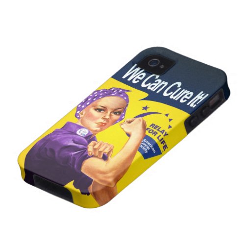Rosie the Riveter "We can cure it!" Case-Mate iPhone 4 Cases