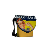 Rosie the Riveter We Can Do It Messenger Bag