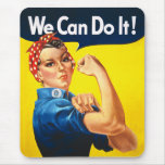 Rosie the Riveter, We Can Do It! Mousepads