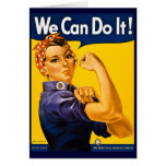Rosie the Riveter We Can Do It Vintage Greeting Cards