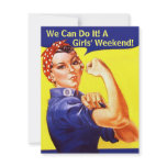 Rosie The Riveter We Can GIRLS FRIENDS' INVITATION