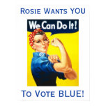 Rosie Wants You To Vote BLUE poster posters