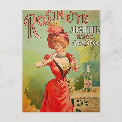 Rosinette Absinthe 1823 Post Card