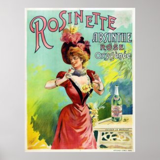 Rosinette Absinthe Poster print
