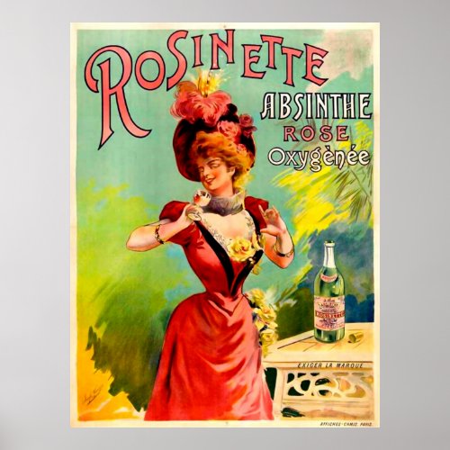 Rosinette Absinthe Rose Oxygénée posters