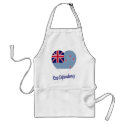 Ross Dependency Flag Heart aprons