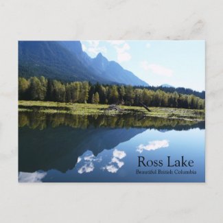 Ross Lake in Beautiful British Columbia postcard