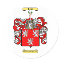ross (scottish) round sticker