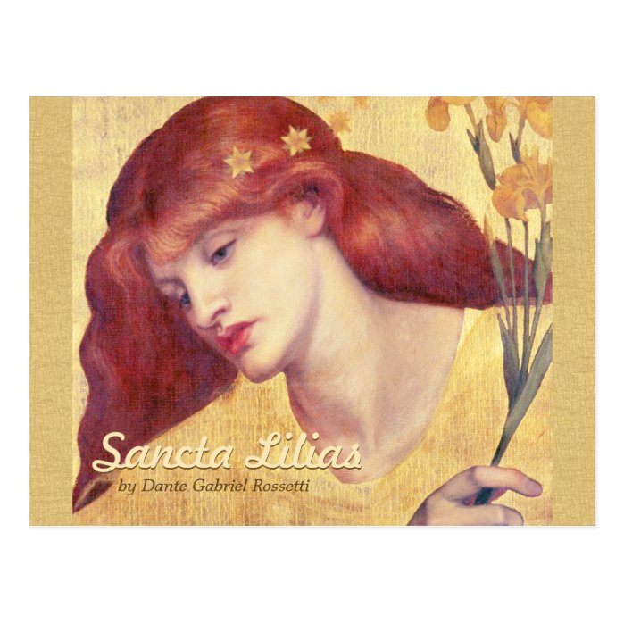 Rossetti Sancta Lilias CC0657 Postcard