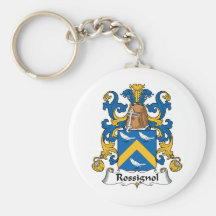 Rossignol Family Crest Key Chain