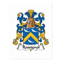 Rossignol Family Crest Post Cards