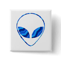 Roswell Alien Square Pin
