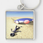 Roswell Like UFO Crash Keychain
