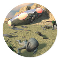 Roswell UFO Crash Sticker