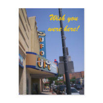 Roswell UFO museum postcard