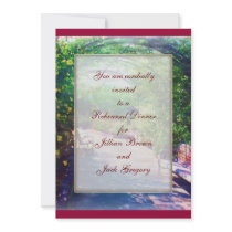 Rosy Bower WEDDING Rehearsal Dinner Invite