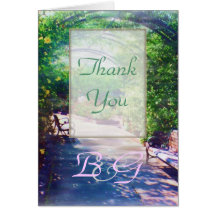 Rosy Bower WEDDING Thank-You Cards