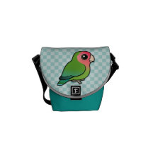 Rosy-faced Lovebird Courier Bags