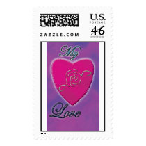 Rosy Heart postage