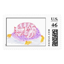 Rosy Tabby by "Wendy C. Allen" postage