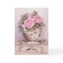Rosy Tea Pot cards