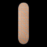 Rotating Circles - Orange and Gray skateboards
