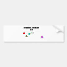 Rotational Symmetry Bumper Sticker