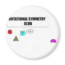 Rotational Symmetry Refrigerator Magnet